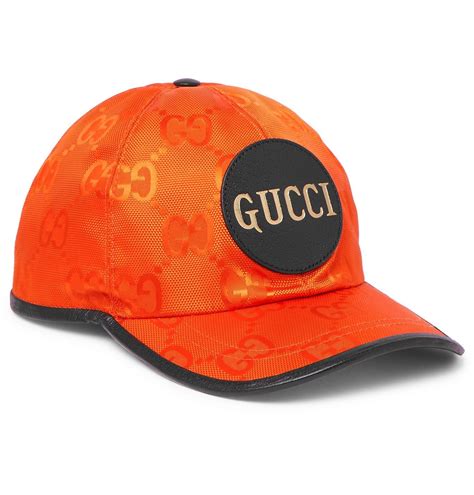 orange gucci cap